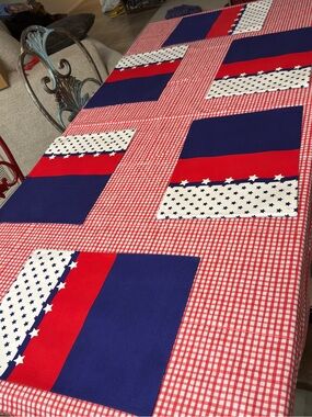Patriotic Red, White & Blue Table Placemats Set of 6